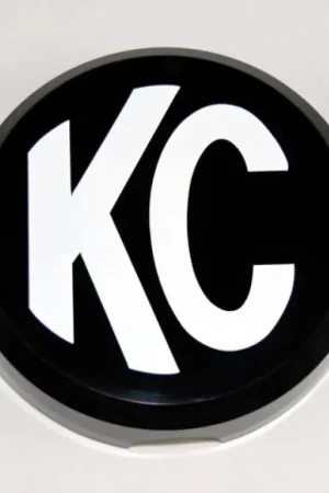 Hot Picks KC HiLiTES 6in. Round Hard Cover for Daylighter/SlimLite/Pro-Sport (Single) - Black w/White KC Logo