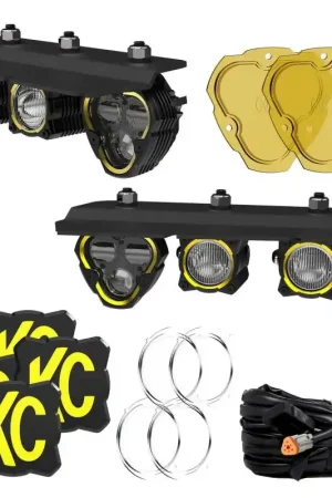 KC HiLiTES 2021+ Ford Bronco FLEX ERA 3 Dual Mode SAE Fog Light Pocket Kit Authentic