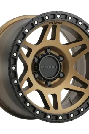Affordable Method MR312 17x9 -12mm Offset 6x5.5 106.25mm CB Method Bronze/Black Street Loc Wheel