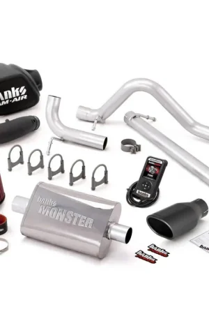 Banks Power 07-11 Jeep 3.8L Wrangler - 2dr Stinger Sys w/ AutoMind - SS Single Exhaust w/ Black Tip Luxury
