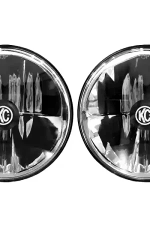 KC HiLiTES 97-06 Jeep TJ/Univ. 7in. Gravity LED H4 DOT Approved Replac. Headlight (Pair Pack System) Warranty Included