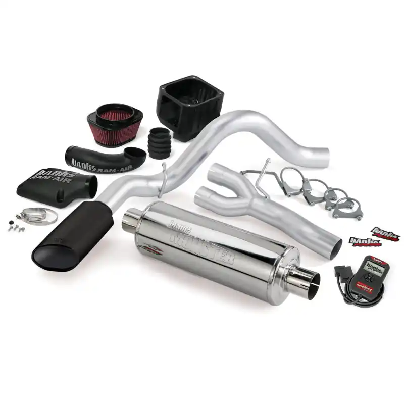 Banks Power 10 Chevy 5.3L CCSB FFV Stinger System - SS Single Side-Exit Exhaust w/ Black Tip Free Shipping