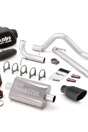 Bulk Order Banks Power 07-11 Jeep 3.8L Wrangler - 2dr Stinger Sys (no AutoMind) - SS Single Exh w/ Black Tip