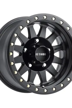Free Shipping Method MR304 Double Standard 15x8 -24mm Offset 5x4.5 83mm CB Matte Black Wheel