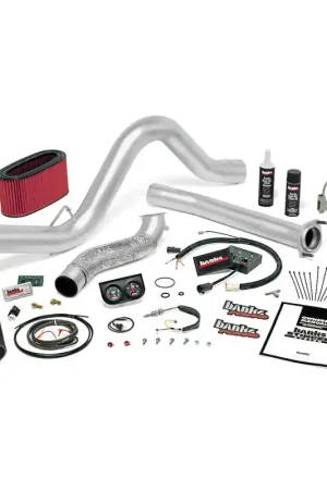 Deal Banks Power 94-95.5 Ford 7.3L Man Stinger System - SS Single Exhaust w/ Black Tip