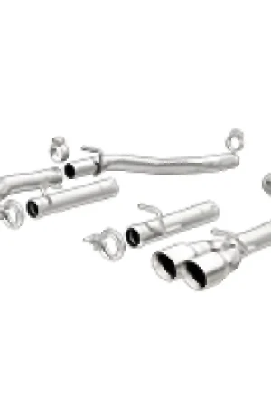 MagnaFlow Axle-Back, SS, 2.5in, Quad Split Rear 3.5in Tip 2015 Dodge Challenger R/T 5.7L Direct From Manufacturer