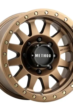 Method MR304 Double Standard 17x8.5 0mm Offset 8x6.5 130.81mm CB Method Bronze Wheel Original