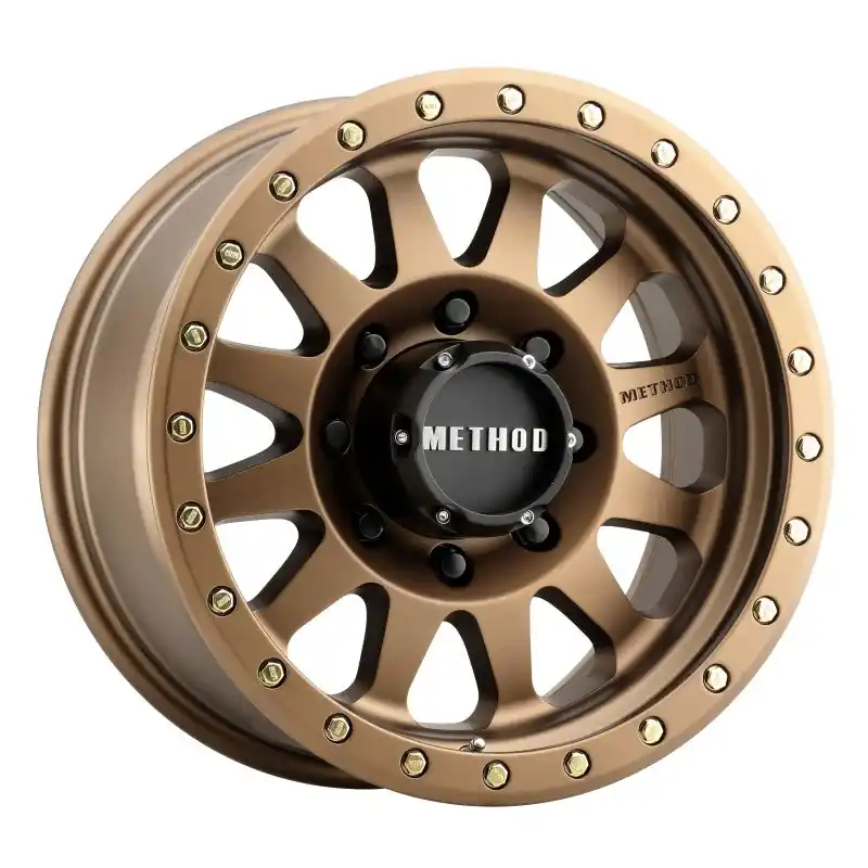 Method MR304 Double Standard 17x8.5 0mm Offset 8x6.5 130.81mm CB Method Bronze Wheel Original