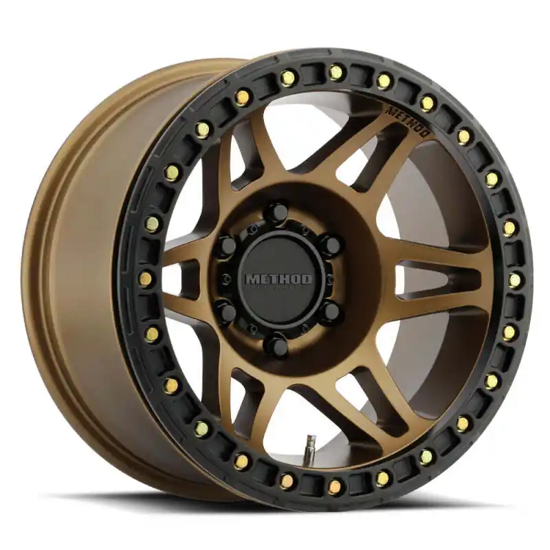 Method MR106 Beadlock 17x9 -44mm Offset 8x6.5 130.81mm CB Method Bronze w/BH-H36125 Wheel Special Discount