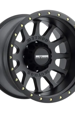Method MR605 NV 20x10 -24mm Offset 8x170 124.9mm CB Matte Black Wheel Final Sale
