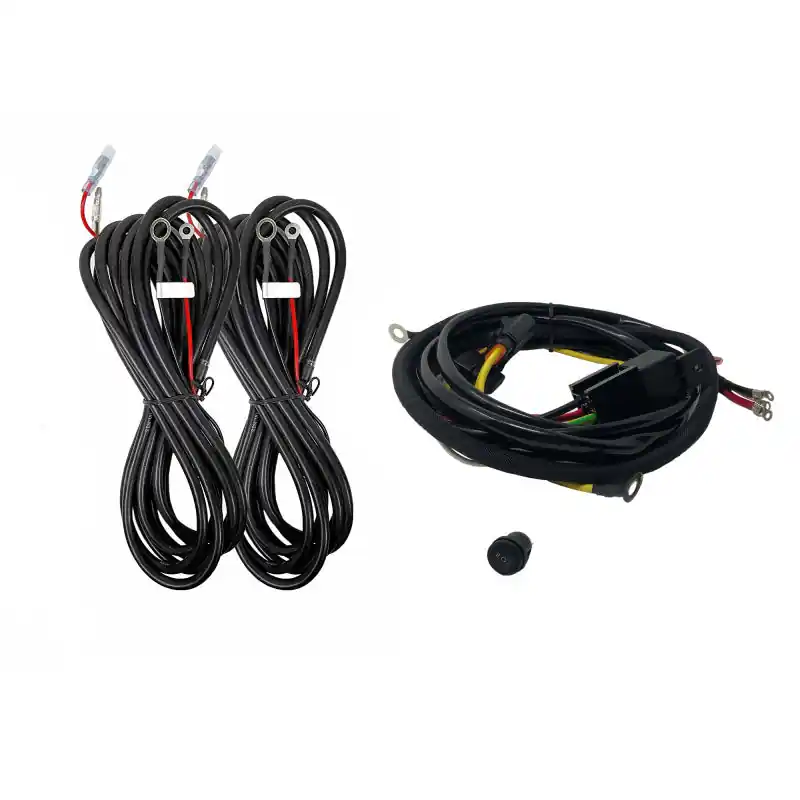Final Sale KC HiLiTES Platform One Profile SideCast 4-Light Wiring Kit for F150/Raptor/Super Duty