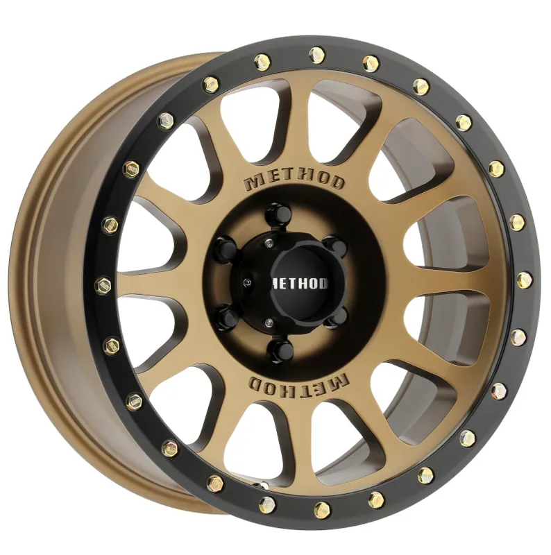 Genuine Method MR305 NV 18x9 -12mm Offset 6x5.5 108mm CB Method Bronze/Black Street Loc Wheel