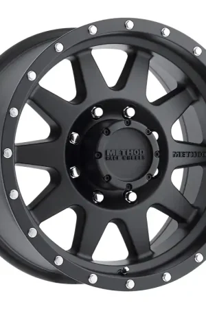 Method MR301 The Standard 18x9 +18mm Offset 8x6.5 130.81mm CB Matte Black Wheel Free Shipping