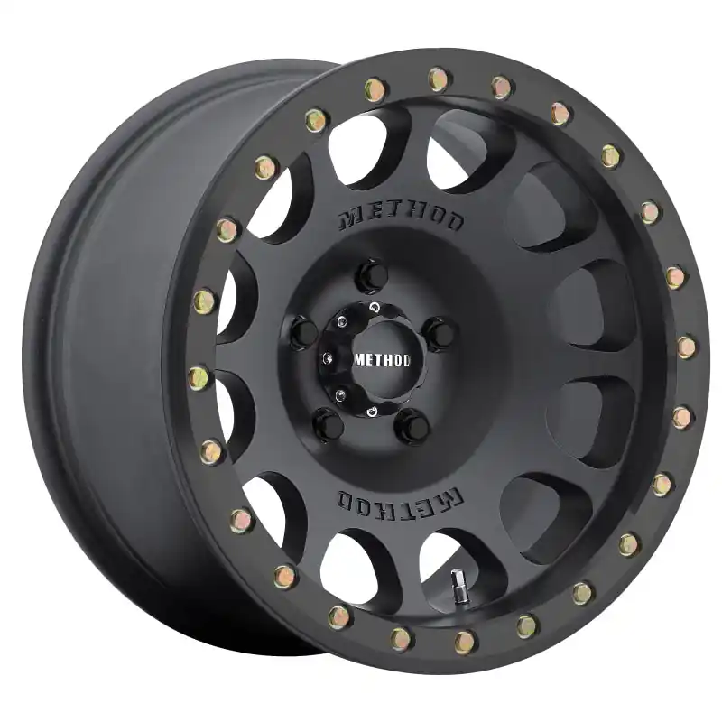 Method MR105 Beadlock 17x9 -38mm Offset 6x5.5 108mm CB Matte Black w/BH-H24125 Wheel Bulk Order