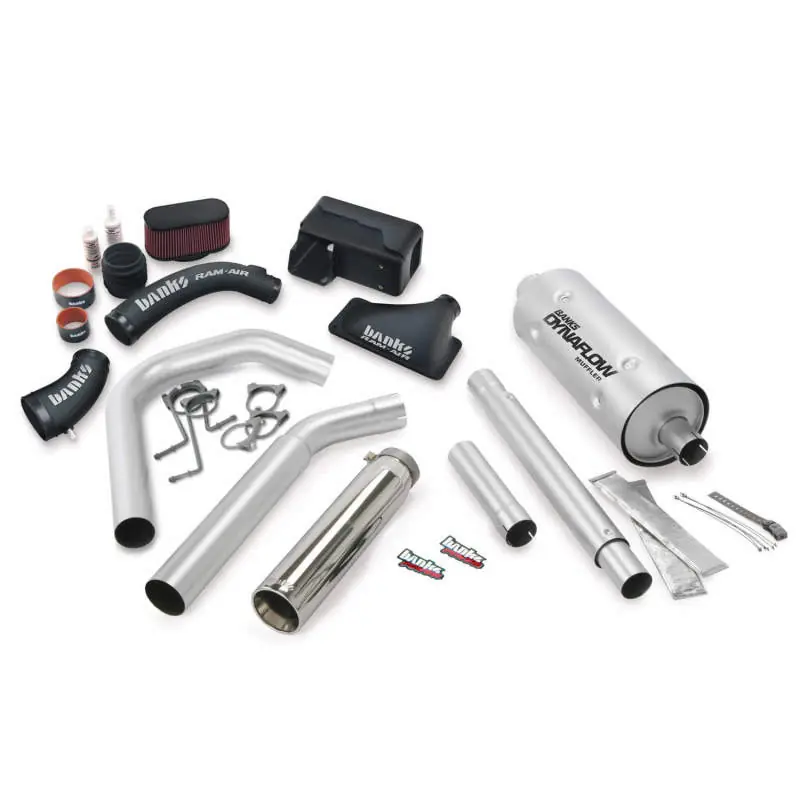 Banks Power 16-17 Ford 6.8L MH-A Stinger Bundle - SS Single Exhaust Left Exit w/ Chrome Tip Deal