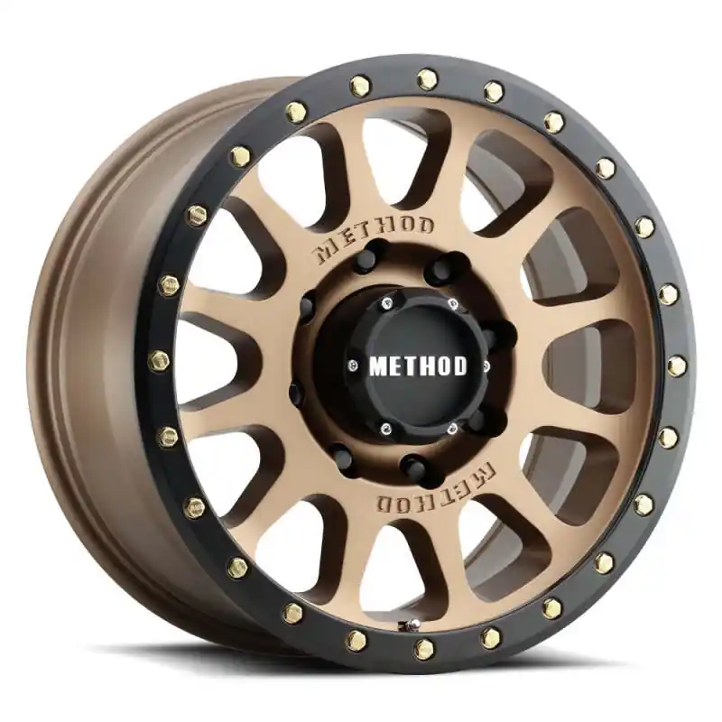 Money Back Guarantee Method MR305 NV 17x8.5 25mm Offset 6x5.5 108mm CB Method Bronze/Black Street Loc Wheel