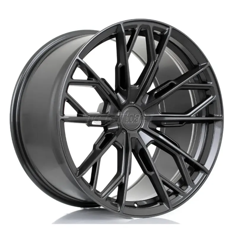 Professional Grade BOLA FLS Alloy Wheel 19x10.5 5x108 ET18 To 50 72.5mm CB Gloss Gunmetal