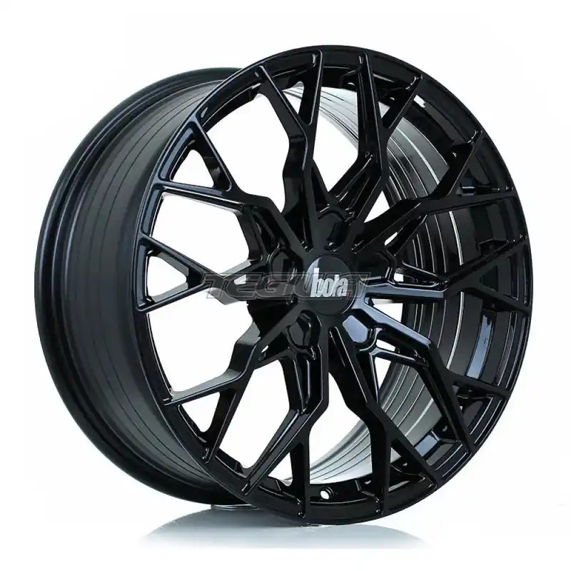 Crafted BOLA FLX Alloy Wheel 19x8.5 5x128 ET15 To 50 72.5mm CB Gloss Black