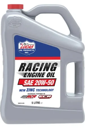 Lucas Oil 20W-50 Racing Engine Oil 5 Litre Affordable