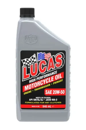 Lucas Oil 20W-50 Motorcycle Oil 1 Litre Editor’s Pick