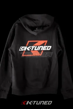 K-Tuned Hoodie White and Red Logo on Black Top Rated