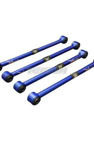 Hardrace Adjustable Rear Tie Rod 4Pc Set With Hardened Rubber Bushes 4 Fan Favorite