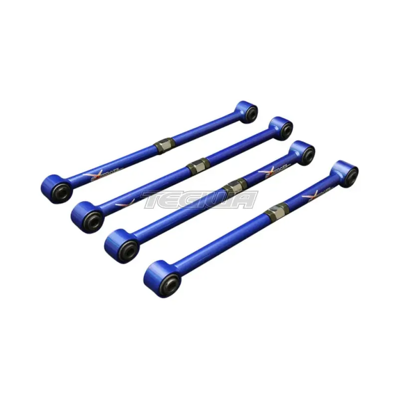 Hardrace Adjustable Rear Tie Rod 4Pc Set With Hardened Rubber Bushes 4 Fan Favorite