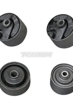 Hardrace Hardened Rubber Reinforced Engine Mount Bushes 4Pc Set Mitsub Fast Shipping