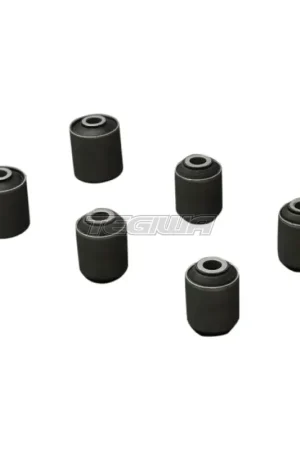 Hardrace Hardened Rubber Steel Body Rear Lower Arm Bushes 6Pc Set Mits High Quality