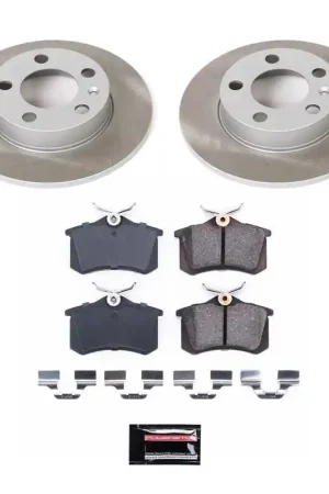 Power Stop 98-05 Volkswagen Jetta Rear Semi-Coated Rotor Kit — PMD Premier Motoring Development Original