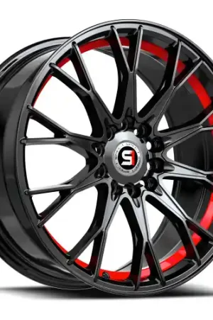 Buy Today Spec-1 SP-59 5x108/5x114.3 17x7.5 +42 Gloss Black & Red Undercut