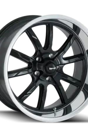 Ridler Type 650 5x127 18x9.5+0 Matte Black/Polished Lip Latest