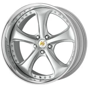 Work Wheels VS-KF 5x108 19x12.5+35 Light Grey Silver L Disk FULL REVERSE Must Have
