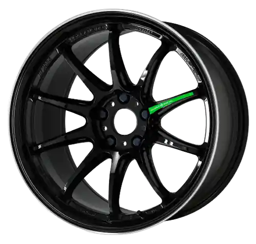 Free Returns Work Emotion Zr10 5x114.3 18x9.5 +22 Black Diamond Lip Cut
