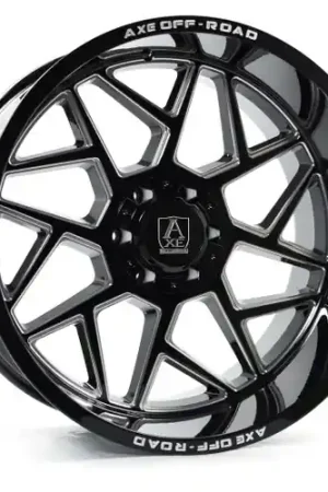 Axe NEMESIS 8x180 22X12 -44 GLOSS BLACK MILLED Sale