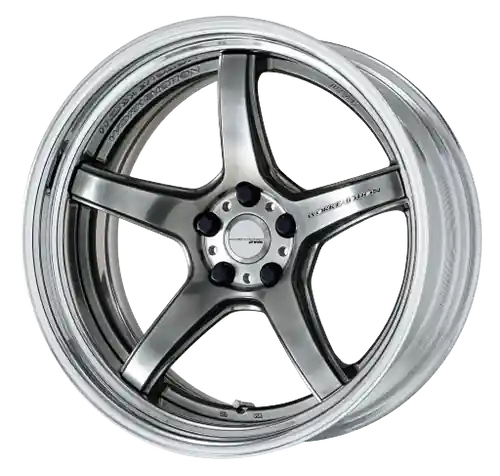 Work T5R 2P 5x114.3 20x9.5 +45 GT SILVER Brand New
