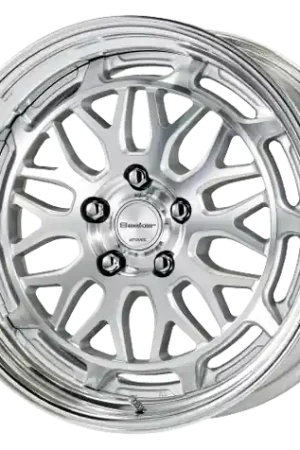 Premium Work Seeker Mx 5x112 18x10.5+12 R Disk Matte Silver Polish