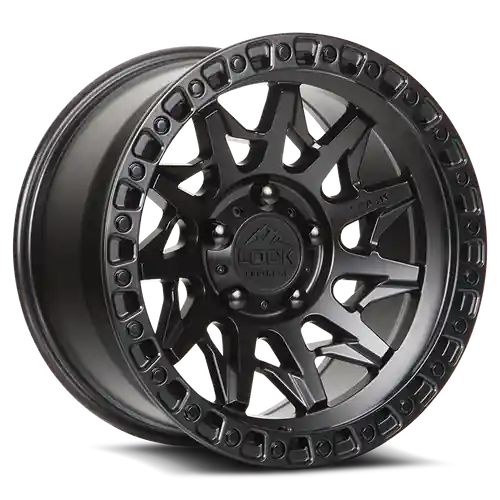 LOCK OFFROAD LUNATIC 6x135 20x10 -18 Matte Black W Matte Black Ring Special Discount