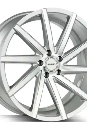 Premium Strada Sega 5x115 22x9 +15 Silver Machined