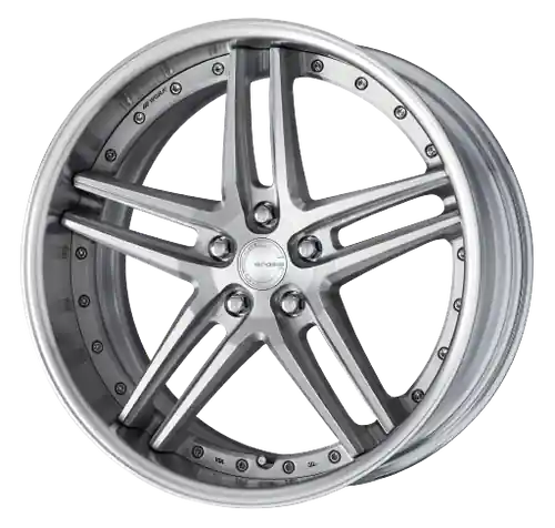 Work Gnosis Gr205 5x120.65 20x8.5+22 H Disk Brush Silver Clear Fresh Stock