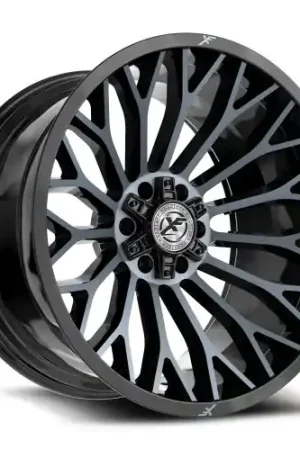 XF Off-Road XF-237 5x127/5x139.7 20x9 +12 Gloss Black & Machined Titanium Double Dark Tint Limited Offer