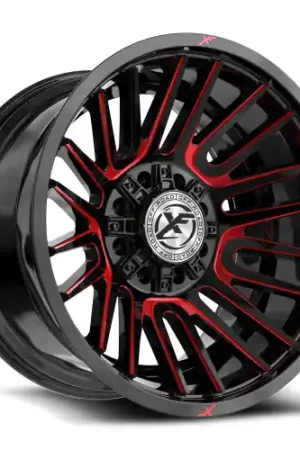 Grab Now XF Off-Road XF-234 8x165.1/8x180 20x10 -12 Gloss Black & Red Machined