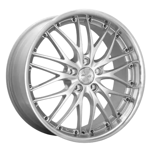 MRR GT1 5x114.3 18x8.5 +35 Hyper Silver Machine Lip In Demand