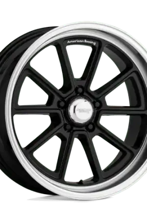Instant Buy American Racing Vintage VN510 DRAFT 5X114.3 18X10 0 GLOSS BLACK W/ DIAMOND CUT LIP