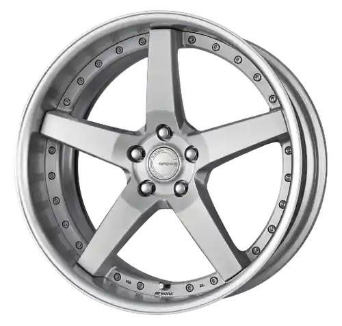 Work Gnosis Gr203 5x108 19x11.5+12 H Disk Brush Silver Clear Free Returns