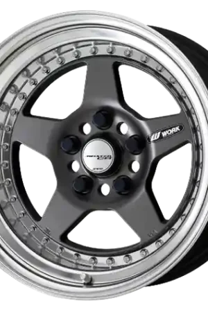 Genuine Work Meister Cr01 5x108 15x8.5+1 O Disk Matte Gunmetal
