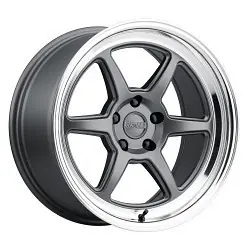 Fresh Stock Kansei K14G Roku 5X112 18x10.5 12 Grey and Machined Lip