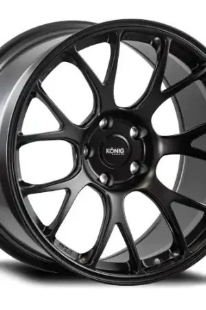 Konig Forged F1M 5X114.3 17x10+43 Satin Charcoal Knurled Bead Brand New