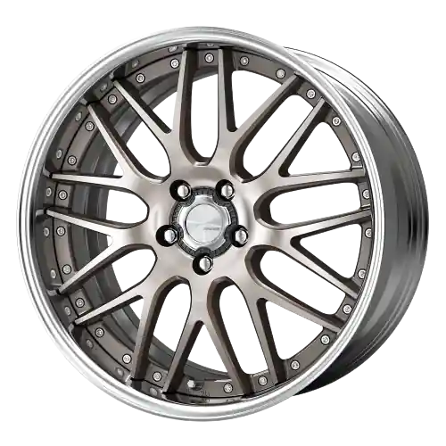 Work Lanvec Lm1 5x100 18x7+22 O Disk Trans Gray Polish Exclusive