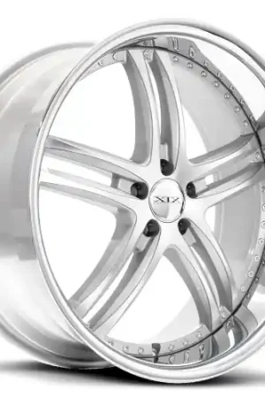 Hot Picks XIX Wheels XIX 15 5x115 22x10.5 +22 Silver Machined with Stainless Steel Lip
